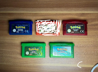 Lote 4 Cartuchos Pokémon GBA (Español)