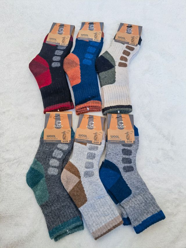 6 Pares Calcetines Lana Niños Talla 27-30