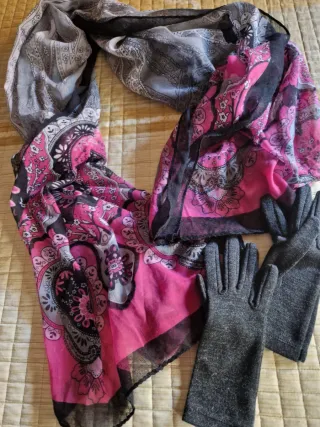 Pashmina e guanti