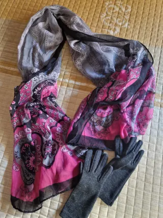 Pashmina e guanti