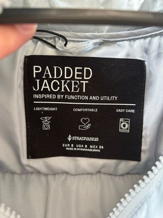 Chaleco acolchado azul claro