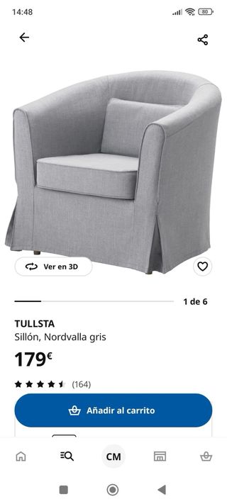 Sillón Tullsta Nordvalla Gris