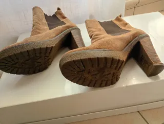 Tronchetto scamosciato marrone