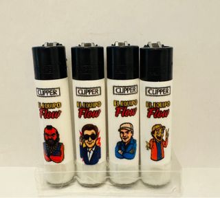 Collezione di 4 accendini Clipper