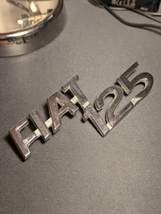 Stemma Scritta Logo FIAT 125 Vintage