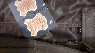 Cazadora Piel Aviador Talla XL Marrón