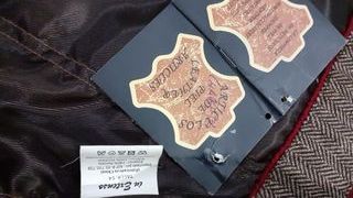 Cazadora Piel Aviador Talla XL Marrón