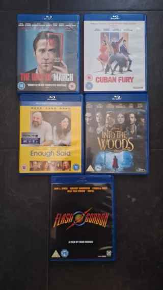 Lote 5 Blu-ray versiones UK
