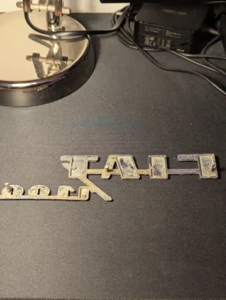 Stemma Scritta Logo FIAT 1100 Vintage