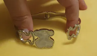 Pulsera Tous Oso Madre Perla y Circonitas