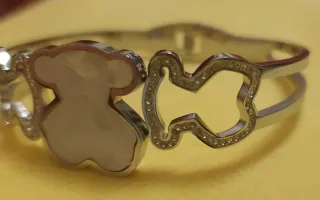 Pulsera Tous Oso Madre Perla y Circonitas