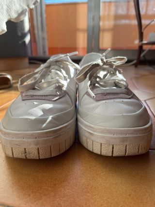 Zapatillas Puma Blancas y Rosas Talla 36