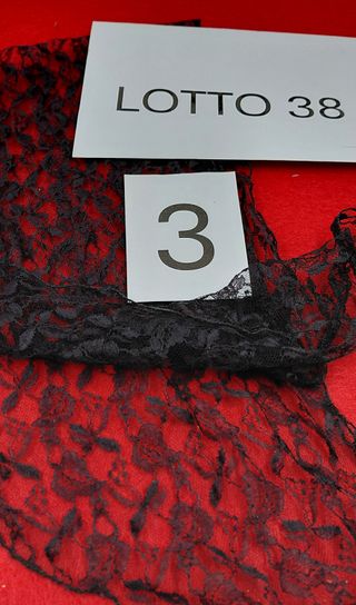 Velo da messa pizzo nero vintage