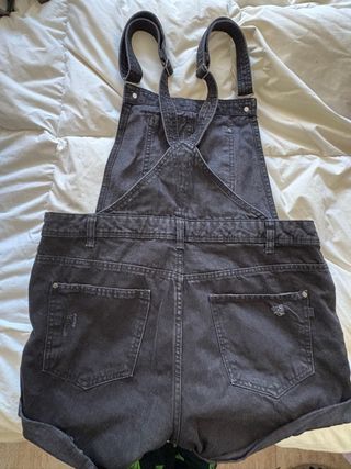 Peto corto vaquero Bershka negro