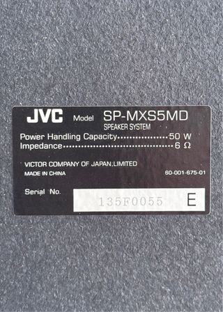 Pareja Altavoces JVC Madera y Gris