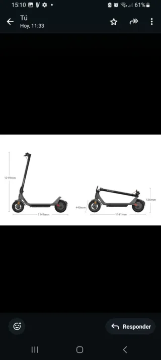 Patinete Xiaomi homologado DGTcomprado hace 5 mese