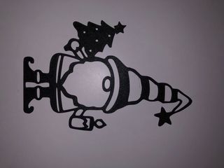 Duende Navideño Negro Plástico