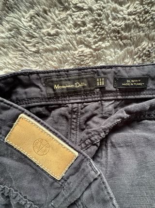 Pantalón Massimo Dutti azul marino