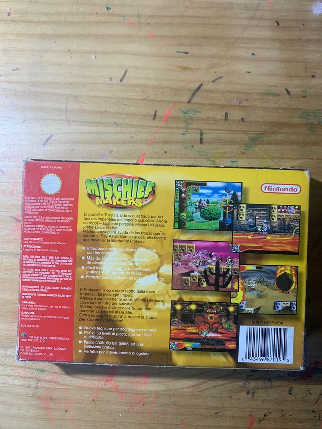 Mischief Makers N64 con scatola e manuali