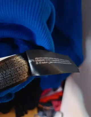 Sudadera Zara Azul Mujer