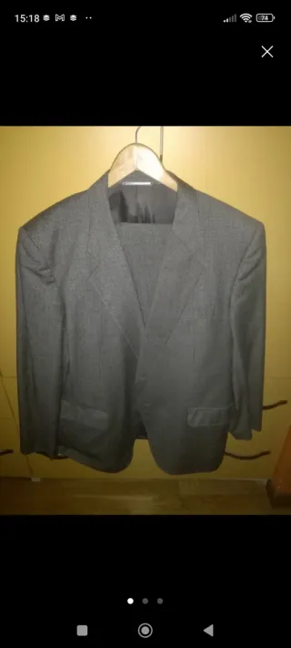 Traje de hombre gris