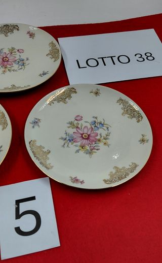 3 Piatti da Dolce Bavaria Ceramica