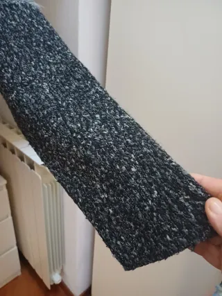 Cardigan melange con zip taglia M