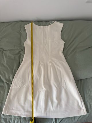 Vestido Zara Crema Talla S