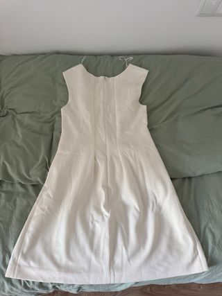 Vestido Zara Crema Talla S