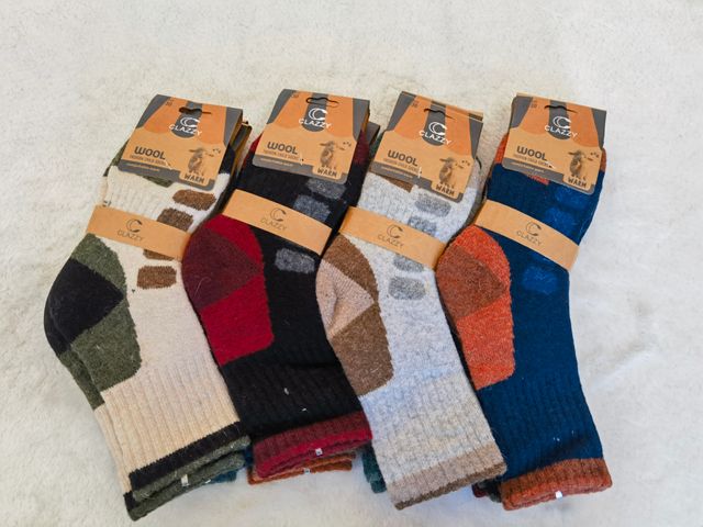 12 Pares Calcetines Lana Niño Talla 27-30