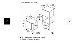 Microondas Integrable Blanco