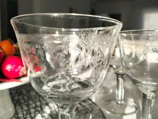 Set 6 Bicchieri Cocktail Vintage decorati