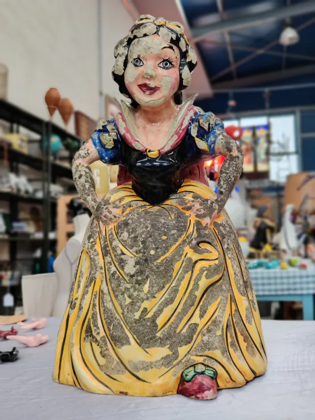 Figura grande Blancanieves Terracota Multicolor