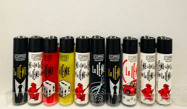 Lote 10 isqueiros Clipper Leiene