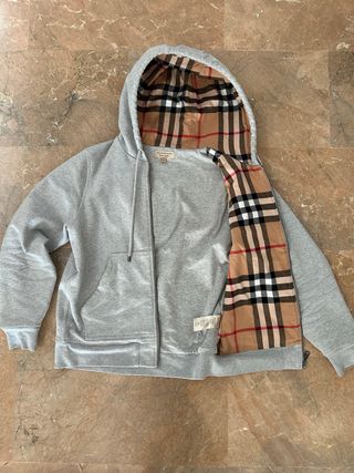 Sudadera Burberry Gris, Talla M