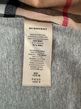 Sudadera Burberry Gris, Talla M