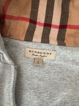 Sudadera Burberry Gris, Talla M