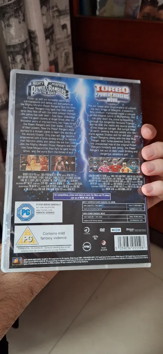 Colección 2 Películas Power Rangers