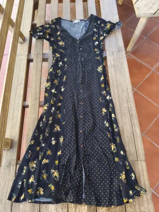 Vestido largo estampado floral Springfield