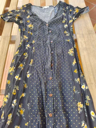 Vestido largo estampado floral Springfield