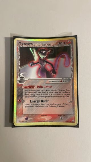 Carta Pokémon Mewtwo Rara Delta Species 12/113