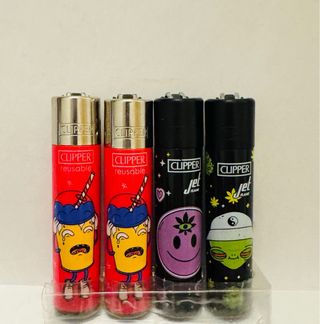 Lotto 33 accendini Clipper vari design