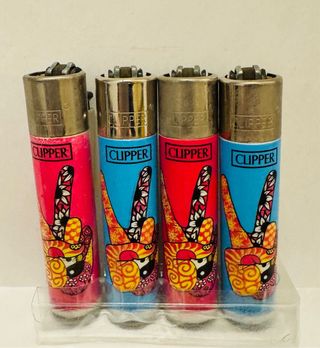 Lotto 33 accendini Clipper vari design