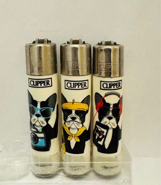 Lotto 33 accendini Clipper vari design