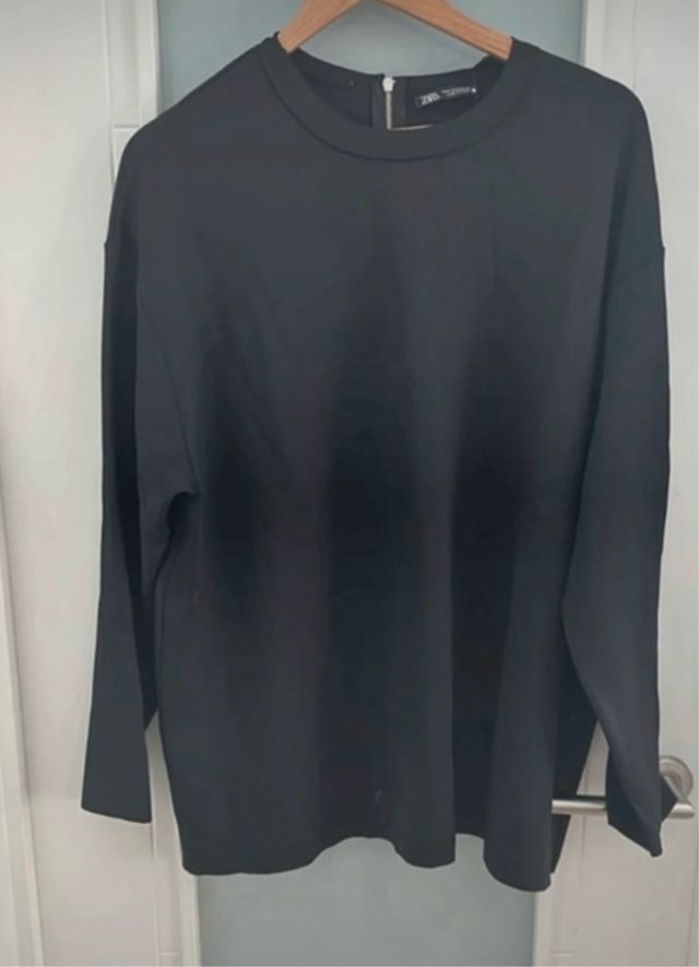 Sudadera Zara Negra Talla M