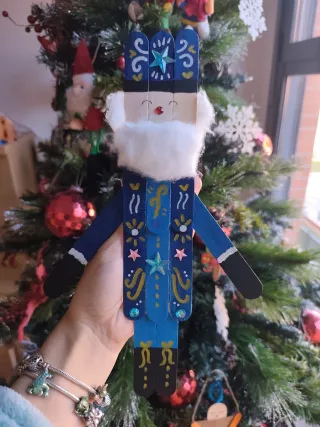 Adorno di Natale in Stile Schiaccianoci Fatto a Mano