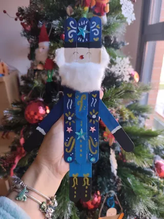 Adorno di Natale in Stile Schiaccianoci Fatto a Mano