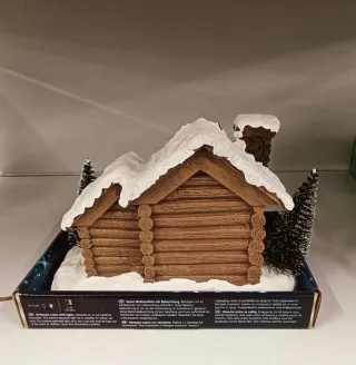 Scena Natalizia Magica con Luci e Musica