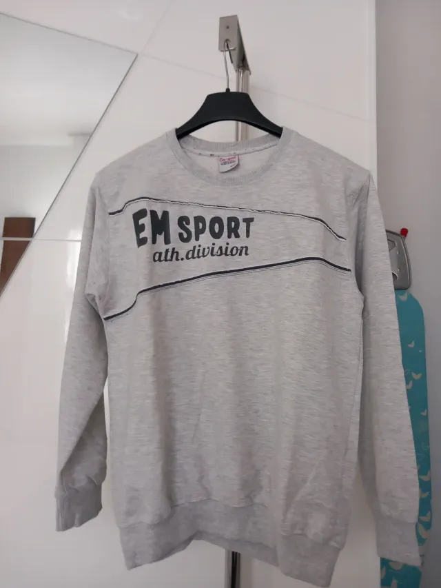 Felpa EM Sport grigia