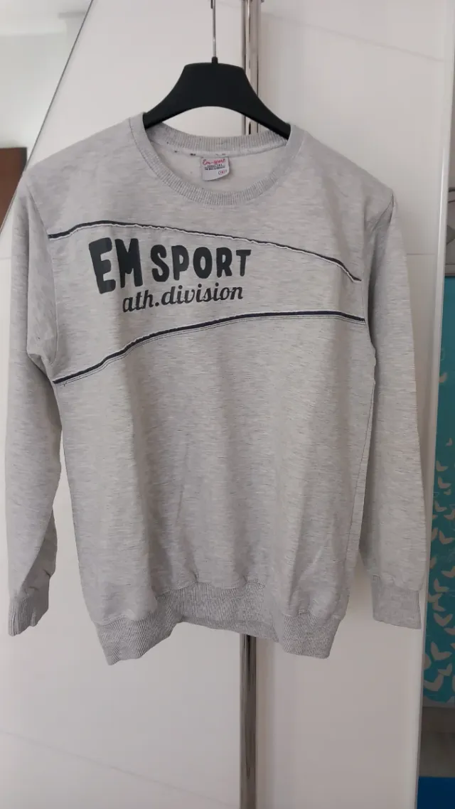 Felpa EM Sport grigia